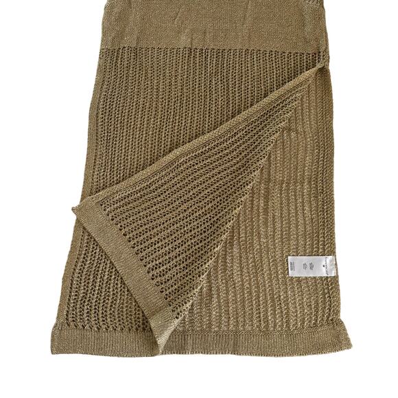 Francesca’s Tianna Bronze Tunic Side Slit Mini Dress Swim Cover Up Size Medium - Picture 5 of 6